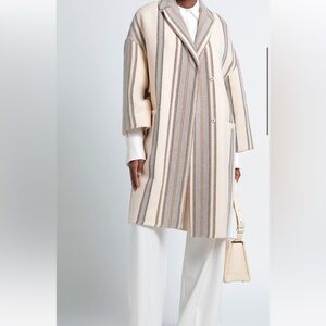 Brunello Cucinelli Double-breasted Wool Cashmere Felt Coat Sz 42 6 M NWT $ 7999